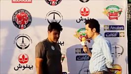 گفتگوی محمد نوازی اگروفود تی وی در حاشیه پنجمین دوره مسابقات فوتبال جام صنعت
