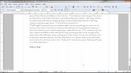 LibreOffice Writer 34 Inserting Hyperlinks and creati