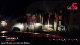 فیلم واقعی تعقیب گریز در شب پلیس تهران سواری مزدا سفید