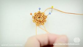 Round Macramé Flower Earrings Tutorial by Macrame School