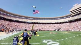 WOW Navy SEALS Insane Parachute Jump into Football Stadium O