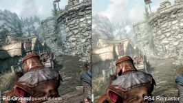 مقایسه گرافیک Skyrim Remaster نسخه PS4 PC