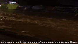 فیلم جاری شدن سیلاب در پارس آباد مغان