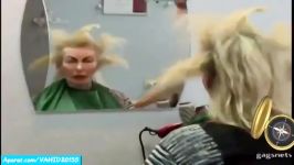 دوربین مخفی خیلی خنده دار در آرایشگاه زنانه
