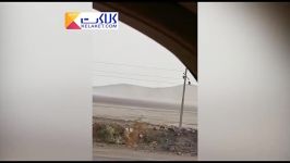 طوفان نمک در اطراف دریاچه ارومیه