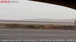 طوفان وحشتناک نمک در اطراف دریاچه ارومیه