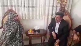 دیدار دکتر احمدی نژاد خانواده شهید بازیان