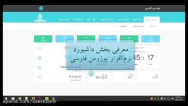 داشبورد نرم افزار یوزرمن فارسی