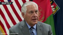 US Secretary of State Rex Tillerson arrives at Bagram Air Base