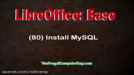 LibreOffice Base 80 Install MySQL