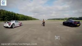 Mclaren P1 vs Porsche 911 Turbo vs Ducati