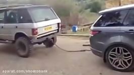 New VS Old  Range Rover  Tug of war