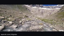 حرکات شگفت انگیز یک پهپاد بر فراز کوه های سوییس