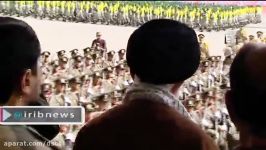 رژه دانشجویان افسری ارتش مقابل رهبری قسمت دوم
