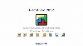 GeoStudio 2012 Importing Material and Boundary Condition Functions