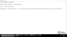 Android Studio Tutorial  Online Quiz App Part 6 Daily Notification