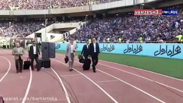 ورود داوران دربی به استادیوم آزادی