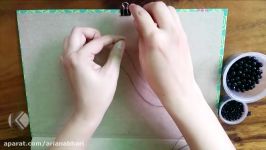 DIY How To Make A Crystal Set Beads Easy ans simple  کاردستی، ساخت سِت کرستال، به شکل ساده