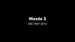 تست تصادف عملکرد الکترونیکی اجزاءEuro NCAP Mazda 3 ESC test