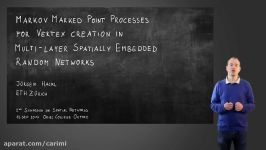 Markov marked point processes for vertex creation  Symposium on Spatial Networks Oxford 2017