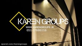 ابنمای ریزشی شیشه ای منزل آقای احمدی www.karengroups.ir