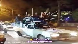 شادمانی عجیب طرفداران یک کاندیدا در یزد