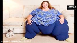 زن سنگین وزن جهان شایدم فکر می کند خوش اندام ترین دنیاست.