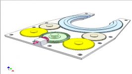 Transmission for C shaped gear