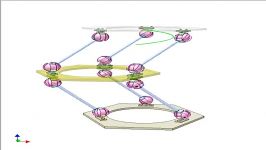 Double spatial parallelogram mechanism 1