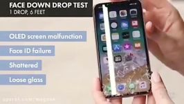 تست ضربه پرت شدن ارتفاع iPhone X