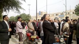 تجمع مردم خرمشهر در حمایت امام جمعه خود