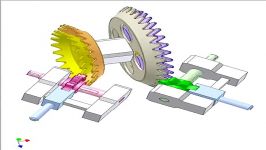 Gear box of sheet metal bevel gears 2