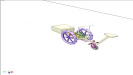 Steering motorized 3 wheel vehicle