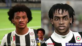 FIFA 18 vs PES 2018 Juventus Face Comparison Dybala Buffon Matuidi + more