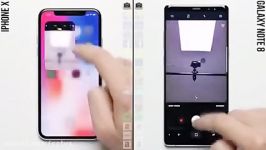 كاملترین مقایسه سرعت آیفون x نوت ٨