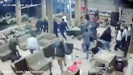 شدت زلزله در کرمانشاه نگاه دوربین مداربسته