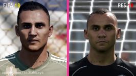 FIFA 18 Vs PES 18 Real Madrid Faces Comparison