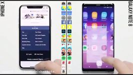 مقایسه سرعت پردازشی آیفون 10 گلکسی نوت 8