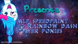 【MLP SPEEDPAINT】Rainbow Dash Power Ponies EG 3