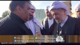 حضور ماموستا قادری در یكی مناطق زلزله زده سرپلذهاب