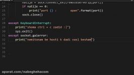 نوشتن برنامه پورت اسکنر پایتون  سه  نابغه ها