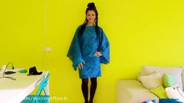 آموزش خیاطی به روش نیوتکنیک  دوخت لباس آستین کیمونو
