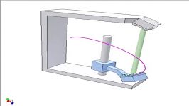 Spatial mechanism of two links