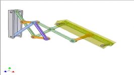 Ten bar linkage for stretch and 90 deg turn