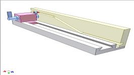 Linear reciprocation with one way interrupted 180 deg. rotation 1