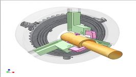 Self centering chuck of six clamping points