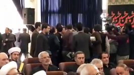 حضور دکتراحمدی نژاد در مراسم ترحیم پدر حاج قاسم سلیمانی