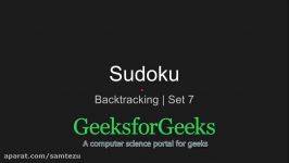 Sudoku Explanation  Backtracking  Set 7  GeeksforGeeks