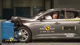 تست موفقیت آمیز تصادف ایمنی رنو تلیسمان Euro NCAP