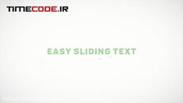 دانلود پروژه افترافکت مخصوص تایپوگرافیEasy Sliding Text